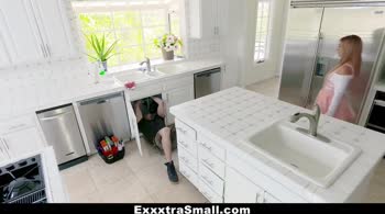 Moka Mora's Petite Frame Stretched to the Limit by Two Big Cocks