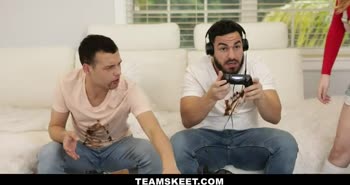 Skylar Vox Joins Stepbrothers for Raunchy After-School Orgy