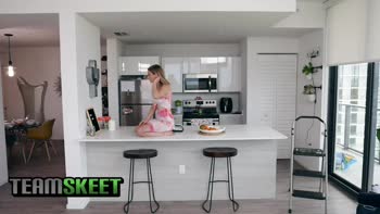 Kara Lee's Petite Perfection: Fitting A Monster Cock In Her Tight Blonde Pussy