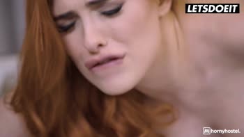Tommy Cabrio's Morning Surprise at Horny Hostel: Redhead Mini Vampp Gets Screwed