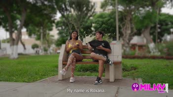 Horny Latina Cariosa Offers Her Big Ass in Public