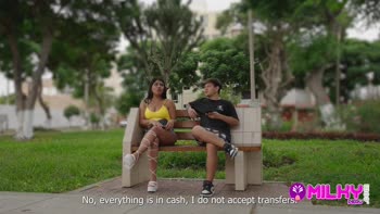 Horny Latina Cariosa Offers Her Big Ass in Public