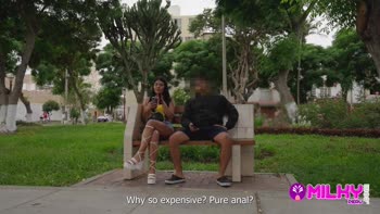 Horny Latina Cariosa Offers Her Big Ass in Public