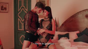 Evelin Elle's Sizzling Russian Affair: Brunette Beauty in Hardcore Action