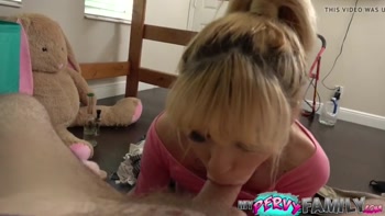 Kenzie Takes Step Daddys Big Cock And Thick Creampie!