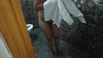 YourSneha - Sneha's Sizzling Shower Surprise: Big Ass, Creamy Delight