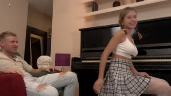 Shy Skye Young Takes Leo Dee's Giant Cock in Steamy POV Blowjob
