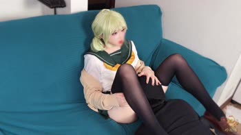 JiJiaoLian's Magical Girl Cosplay: A Sweet Treat in High Heels