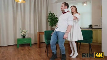 RIM4K. Threesome with the Bride and her Friend