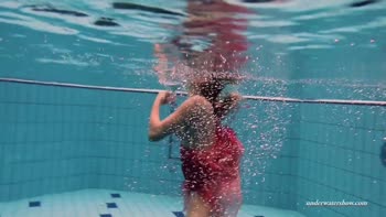 Russian Water Beauty Shines with Her Small Tits