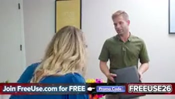 The Entire Office Uses Penelope Kay's Mouth and Cunt as a Cock Hugger