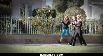Ryder Skye - Stepson's Forbidden Foursome with Blazing MILF Babes