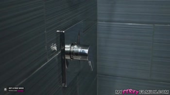WOW My Busty StepMommy Fucked Me As Her Hubbie Showered