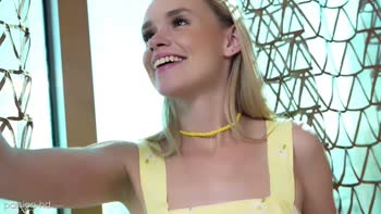 Blonde - Khloe Kingsley's Petite Pleasure: Caught Masturbating, Then Fucked