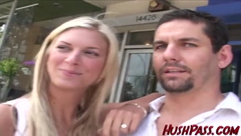 Broke Housewife takes cash for cock!