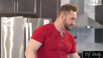 Anissa Kate Teases Roommate Sam Shock with Her Big Tits and Begs for His Cock
