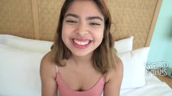 Hazel Allure's Petite Latina POV Blowjob: Thick Cock Swallowed by ful Beauty