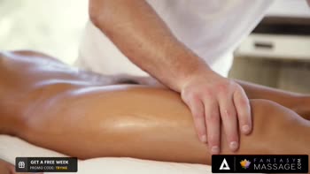 Jaye Summers Squeals As Charles Dera's Naughty Masseur Touches All the Right Spots