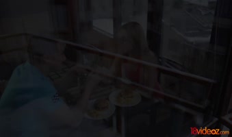 Lina Napoli's Dinner Date Ends in Steamy Cumshot