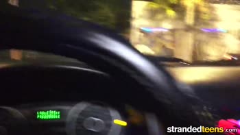 Gia Paige's Sizzling Roadside Romp: POV Blowjob & Flashing