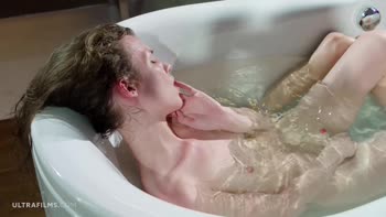 Nancy A & Nelya's Steamy Bathtub Makeout