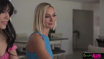 Chloe Temple's Step Fantasy Seduction - Blonde Sis Teaches Threesome Fun