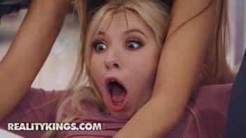 REALITY KINGS - Stepmom Britney Amber Joins Stepdaughter Kenzie Reeves And Her Boyfriend For Wild Kitchen Sex