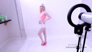 Sexy Blonde Teen (18+)'s Casting Couch Audition Goes Wild