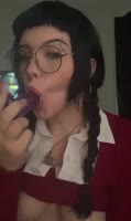 Kgirlfriend's Nerd Girl Sucks Dick in High Definition 60FPS