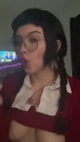 Kgirlfriend's Nerd Girl Sucks Dick in High Definition 60FPS