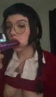 Kgirlfriend's Nerd Girl Sucks Dick in High Definition 60FPS