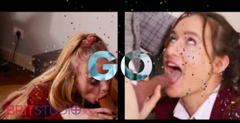Blowjob Battle: Kxtten & Ellie Eastleigh Go Head-to-Head in an Epic Cumshot Showdown