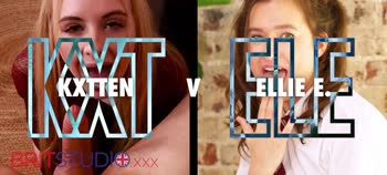 Blowjob Battle: Kxtten & Ellie Eastleigh Go Head-to-Head in an Epic Cumshot Showdown