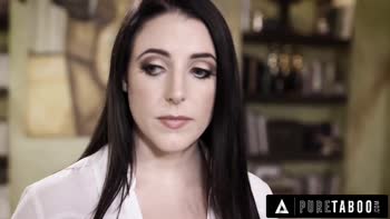 Angela White Convinces Karlee Grey's Widowed Stepdad To Join Them In A Sizzling Threesome