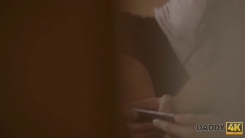 DADDY4K. Slutty girl fucked by horny old step dad behind...