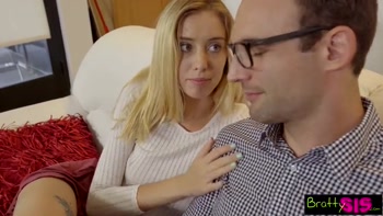 Bratty Sis - Pervy Dad Fucks Daughter While Step Mom Is Near! S3: