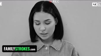 FamilyStrokes - Shy Teen (18+) Stepdaughter Ryder Rey Bonds With Her StepParents In A Real Taboo Threesome