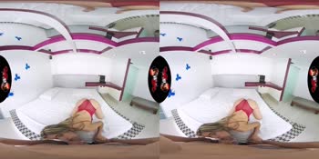 Blonde Latina VR Babe: Immersive 180° Big Tit Cowgirl Experience