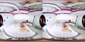 Blonde Latina VR Babe: Immersive 180° Big Tit Cowgirl Experience
