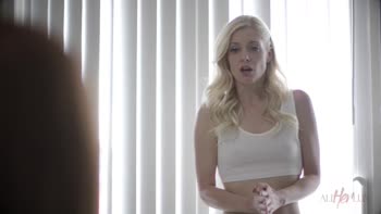 Blonde Bombshell Charlotte Stokely's Sultry Scissoring Affair