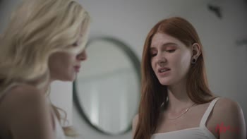 Blonde Bombshell Charlotte Stokely's Sultry Scissoring Affair