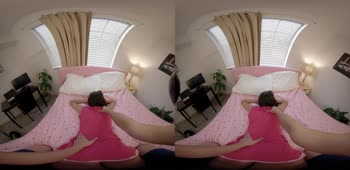 Stepdad's Sinful Massage with Petite Brunette Freya Von Doom