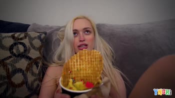 Blonde Teen (18+) Storm Takes On a Monster Cock in a Steamy Public Rendezvous