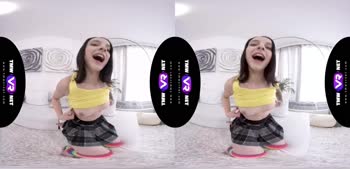 Sultry Russian Teen (18+)'s Solo Squirting Session in VR