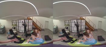 Gia & Monika's Threesome Gym Session in VR