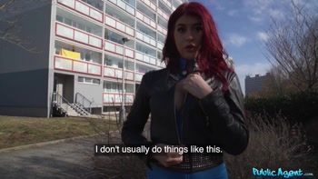 Public Agent - Pretty British Red Head Sucks Dick For Help Then Pounded