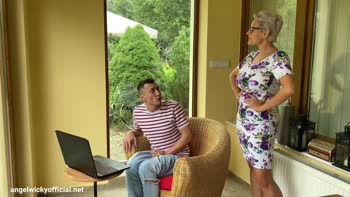 Angel Wicky's Step Son Takes Her Creamy Gift