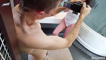 Nigonika's Backstage BJ Bonanza: Huge Tits & Real Public Sex