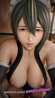 sweetlife060 - Sweetlife's Anime Ride: A Brunette Maid in Action