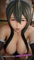 sweetlife060 - Sweetlife's Anime Ride: A Brunette Maid in Action